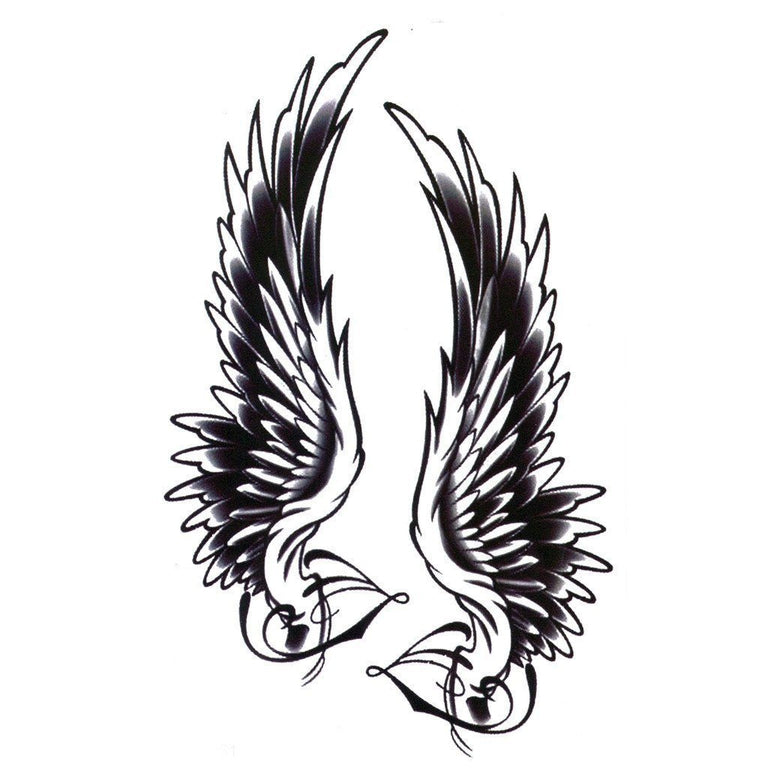 Tatouage temporaire hyperréaliste Wings de ArtWear Tattoo Animaux sur le bras d'un homme et jambe d'une femme