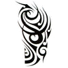 Tatouage temporaire hyperréaliste Tribal Arm 4 de ArtWear Tattoo Maori/Polynésien sur le bras d'un homme et jambe d'une femme
