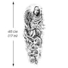Tatouage temporaire hyperréaliste Christian Heaven Sleeve de ArtWear Tattoo Religieux sur le bras d'un homme et jambe d'une femme