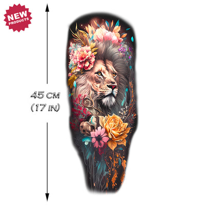 Colorful Floral Lion 1 Sleeve