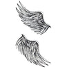 Tatouage temporaire hyperréaliste Lil Wings V2 de ArtWear Tattoo Animaux sur le bras d'un homme et jambe d'une femme