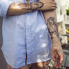 Tatouage temporaire hyperréaliste Wild Horse de ArtWear Tattoo Animaux sur le bras d'un homme et jambe d'une femme