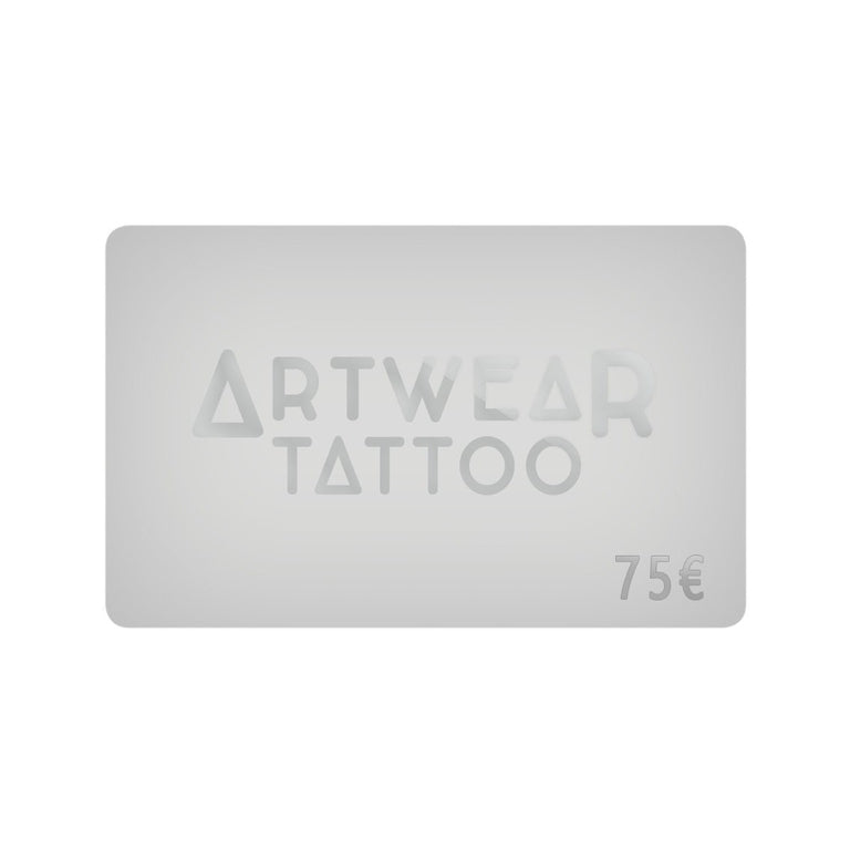 Tatouage temporaire hyperréaliste Carte cadeau de ArtWear Tattoo Carte Cadeau sur le bras d'un homme et jambe d'une femme