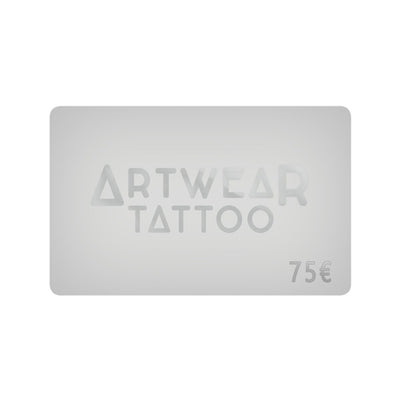 Tatouage temporaire hyperréaliste Carte cadeau de ArtWear Tattoo Carte Cadeau sur le bras d'un homme et jambe d'une femme