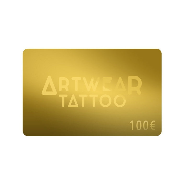 Tatouage temporaire hyperréaliste Carte cadeau de ArtWear Tattoo Carte Cadeau sur le bras d'un homme et jambe d'une femme