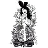 Tatouage temporaire hyperréaliste Bunny Babe de ArtWear Tattoo Cartoon sur le bras d'un homme et jambe d'une femme