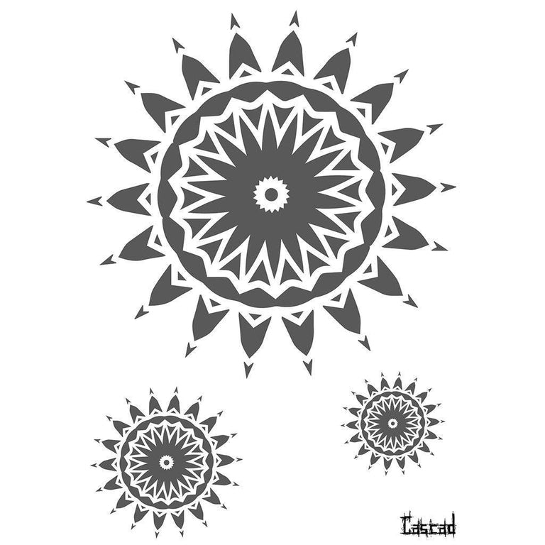 Tatouage temporaire hyperréaliste Mandala 3 - by CASCAD de ArtWear Tattoo Collaborations sur le bras d'un homme et jambe d'une femme