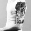 Tatouage temporaire hyperréaliste Muerta de ArtWear Tattoo Divers Fantaisie sur le bras d'un homme et jambe d'une femme