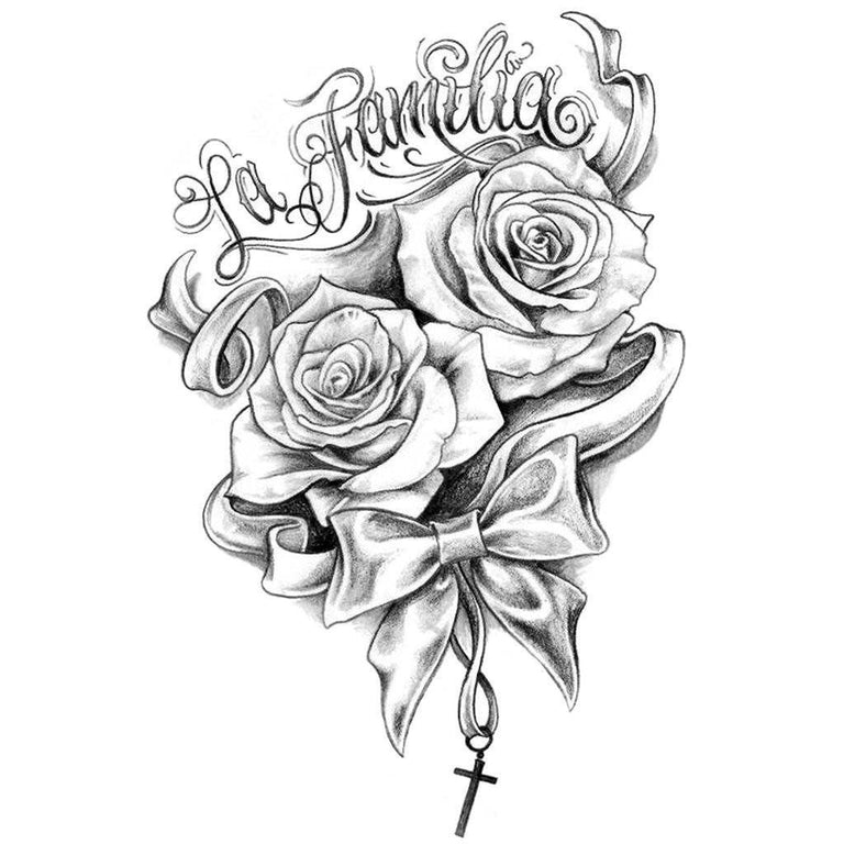 Tatouage temporaire hyperréaliste La Familia de ArtWear Tattoo Fleurs sur le bras d'un homme et jambe d'une femme