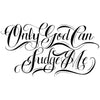 Tatouage temporaire hyperréaliste Only God Can Judge Me de ArtWear Tattoo Lettres & Citations sur le bras d'un homme et jambe d'une femme