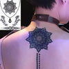 Tatouage temporaire hyperréaliste Henna Pattern Pack 3 de ArtWear Tattoo Mandala sur le bras d'un homme et jambe d'une femme