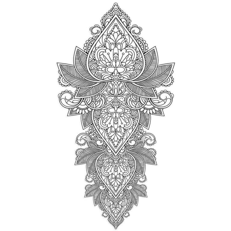 Tatouage temporaire hyperréaliste Large Ornamental Design de ArtWear Tattoo Mandala sur le bras d'un homme et jambe d'une femme