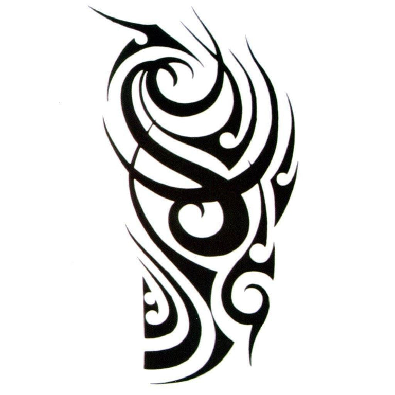 Tatouage temporaire hyperréaliste Tribal Arm 4 de ArtWear Tattoo Maori/Polynésien sur le bras d'un homme et jambe d'une femme