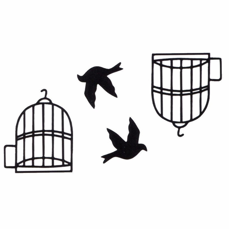 Tatouage temporaire hyperréaliste Free Bird de ArtWear Tattoo Minimalistes sur le bras d'un homme et jambe d'une femme