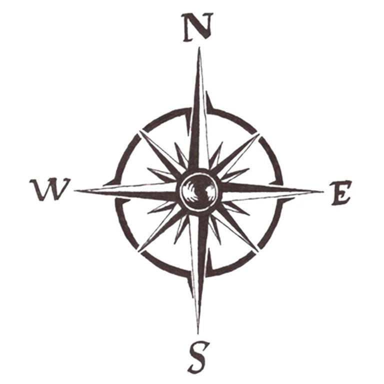 Tatouage temporaire hyperréaliste Small Compass de ArtWear Tattoo Minimalistes sur le bras d'un homme et jambe d'une femme
