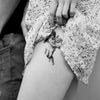 Tatouage temporaire hyperréaliste Lil Angels de ArtWear Tattoo Religieux sur le bras d'un homme et jambe d'une femme