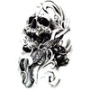 Tatouage temporaire hyperréaliste Skull Gun de ArtWear Tattoo Tête de mort sur le bras d'un homme et jambe d'une femme