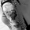 Tatouage temporaire hyperréaliste Asian Tribe de ArtWear Tattoo Traditionnels sur le bras d'un homme et jambe d'une femme
